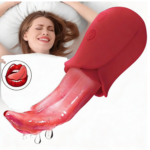 Seappiness Honey Tongue – Kieltä jäljittelevä vibraattori (10 taajuutta, roiskeenkestävä, punainen) - Image 2