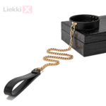BDSM-bondage-fetissisetti – Nahkainen deluxe-parisetti salkussa (musta / musta-punainen) - Image 7
