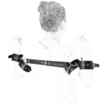 Säädettävä BDSM-käsirajoitesetti – selän takaa lukittavat käsiraudat (musta)