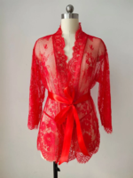 LiekkiX Lace Kimono Red
