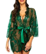 LiekkiX Lace Kimono Green