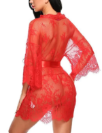 LiekkiX Lace Kimono Red