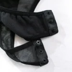 LiekkiX Sensuelli Mesh Bodysuit -setti Sukkanauhoilla ja Hansikkailla - Image 6