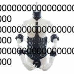 Musta säädettävä BDSM body harness kaulapannalla ja käsiraudoilla
